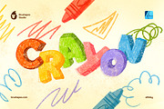 Joyful Crayon Affinity Brushes, a Brush Add-On by brushapes.com (Thumbnail 4 of 10)