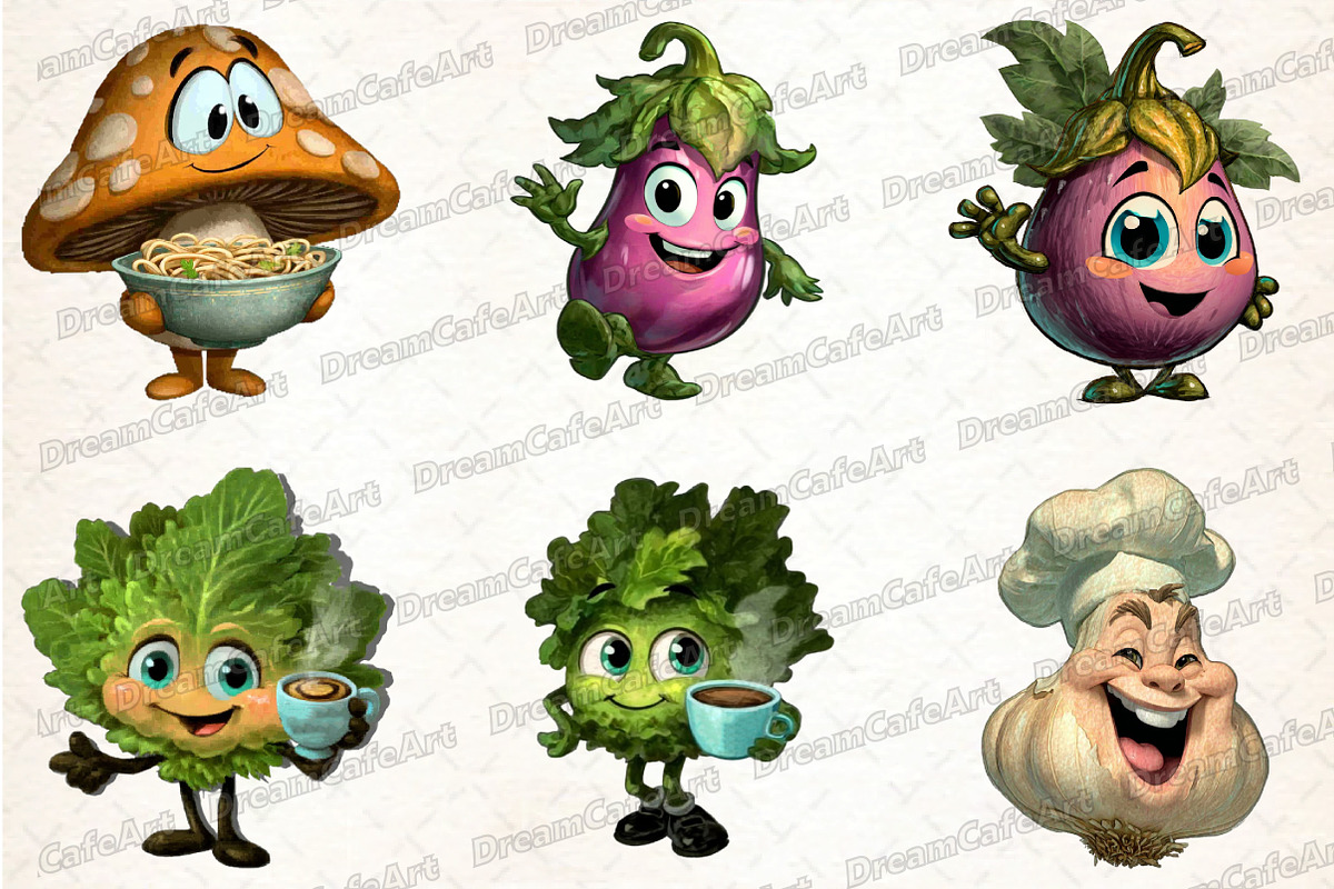 Funny Vegetable Italian Brainrot, an Illustration by DreamCafeArt (Photo 3 of 8)