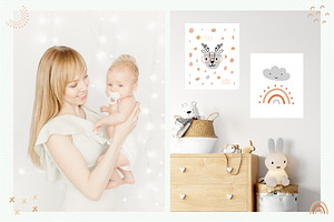 Abstract Shapes & Baby Animals Set