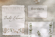 Eco Baby Shower Watercolor clipart, an Illustration by Alisles (Thumbnail 9 of 15)