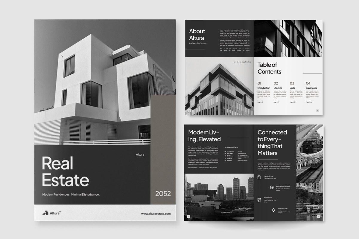Clean Corporate Brochure Template, a Brochure Template by twinstd (Photo 4 of 6)