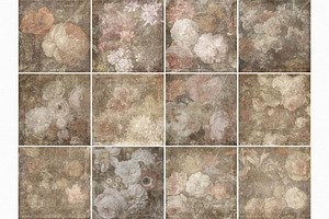 Old Masters Floral Grunge Textures