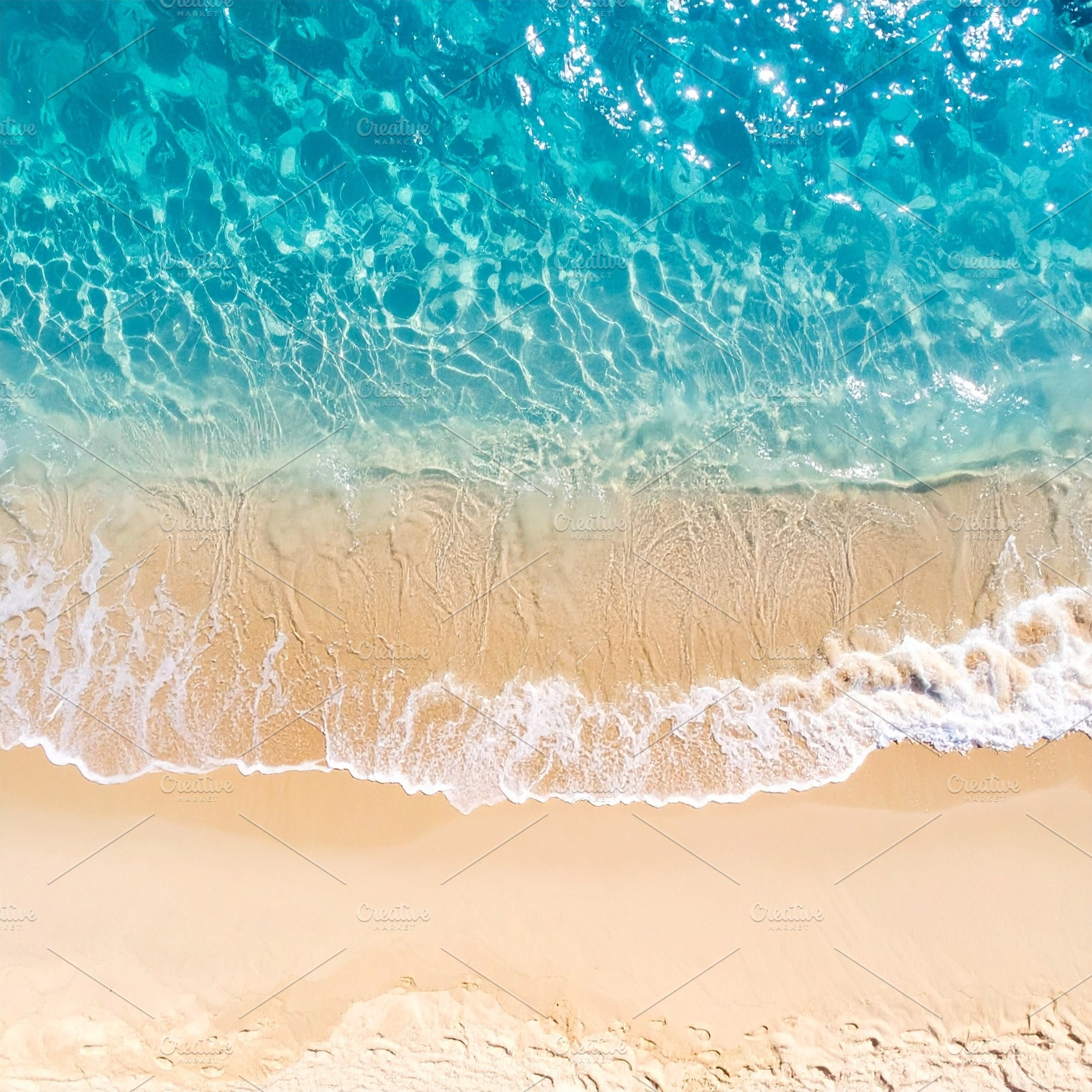 blue sea water top view AI generated, a Photo by WorldOfPhotos
