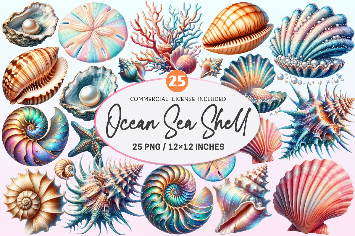 Ocean Sea Shell Sublimation PNG, a Graphic by CitraGraphics (Photo 1 of 4)