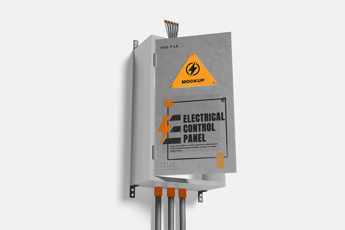 Electrical Control Box Mockup, a Product Mockup by bimockup (Photo 3 of 6)