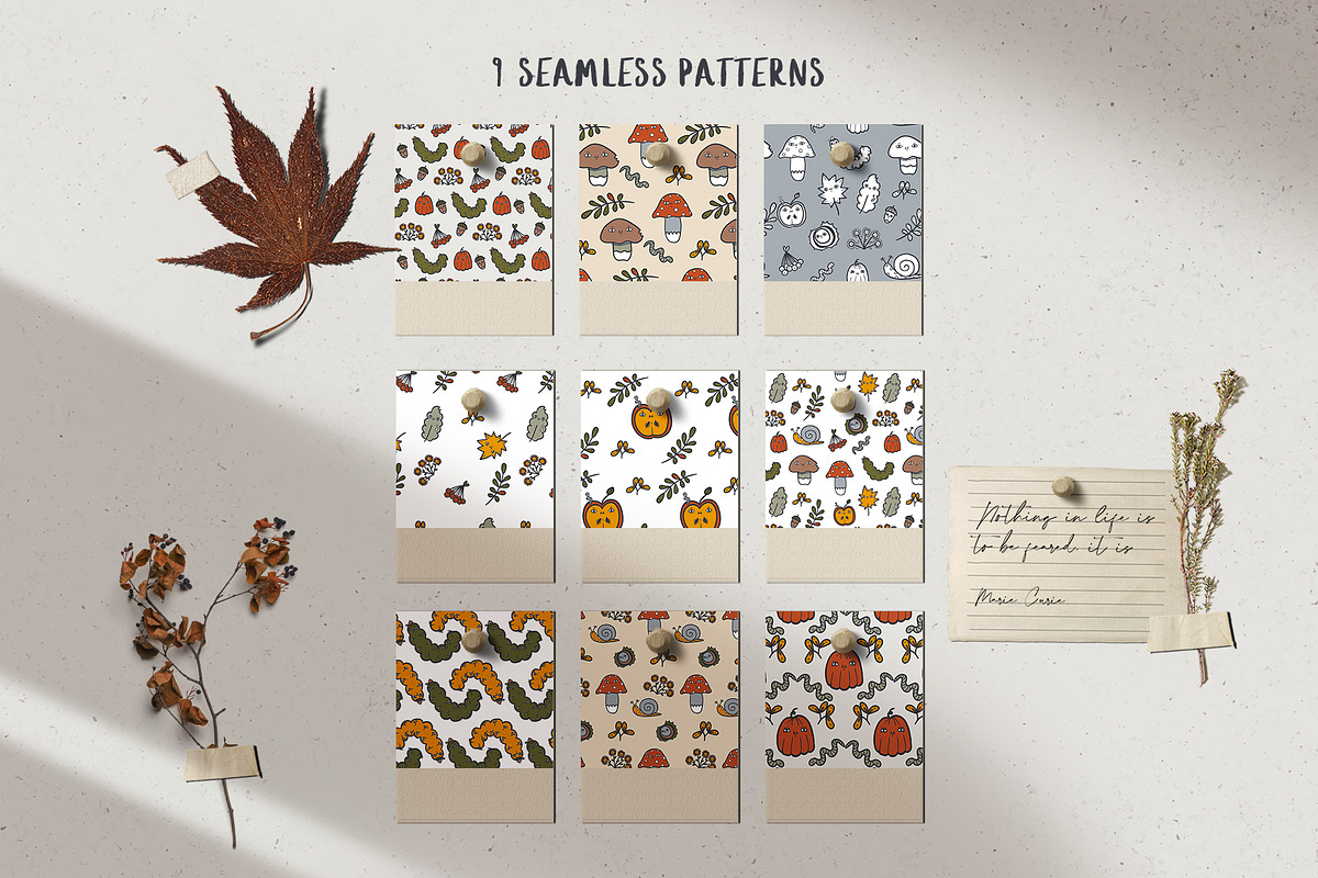 Autumn cute collection, a Seasonal Illustration by marmarina (Photo 4 of 10)