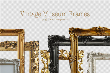 Vintage Picture Frame from Museum, an Object Graphic by VetalStock