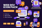 Web Development 3D Icon #1, an Object 3D Model by deviapuspitasari2 (Thumbnail 1 of 2)