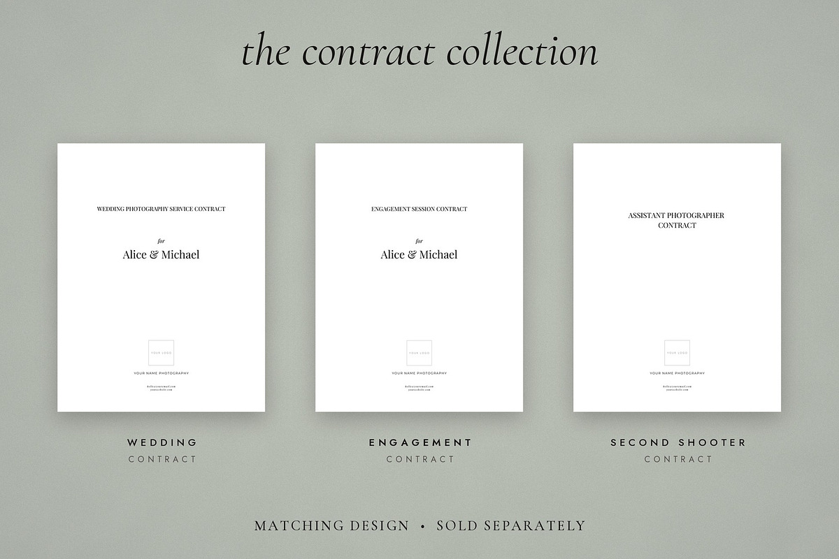Engagement Session Contract, a Stationery Template by Cagdas Yoldas (Photo 8 of 8)