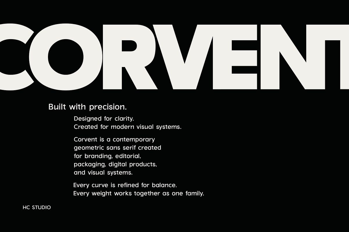 Corvent – Geometric Sans Serif, a Sans Serif Font by Hasbi Creative (Photo 11 of 19)
