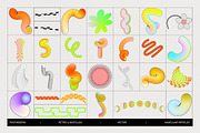Postmodern Squiggle Vector Clipart, an Object Graphic by angelainthefields (Thumbnail 5 of 12)
