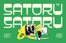 CS Satoru – Reverse Contrast Font