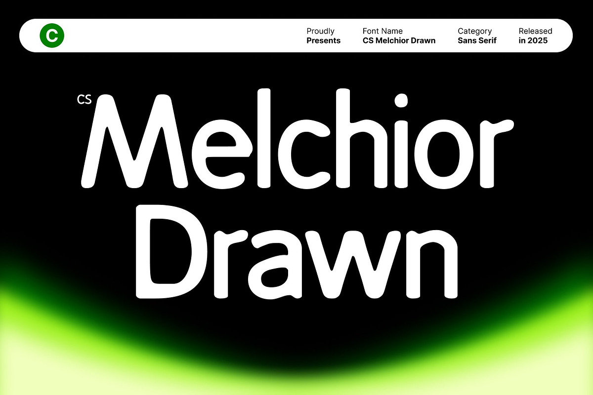 CS Melchior Drawn, a Sans Serif Font by Craft Supply Co. (Photo 1 of 8)