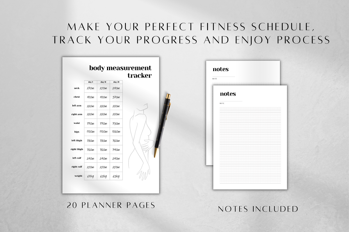 Weight Loss Tracker Printable, a Stationery Template by BRANDcontent (Photo 3 of 6)