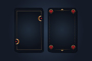 Magical Golden Tarot Card Frames, a Decorative Illustration by PsychocheArt (Thumbnail 3 of 6)
