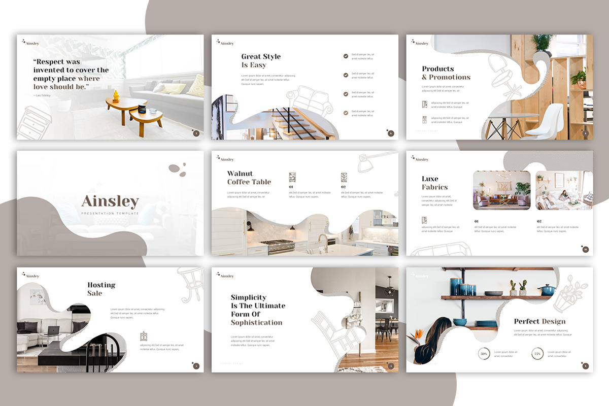 Ainsley - Furniture Google Slides, a Presentation Template by Jegtheme (Photo 2 of 4)