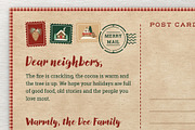 Rustic Christmas Photo Postcard, a Card Template by BrandPacks (Thumbnail 5 of 6)