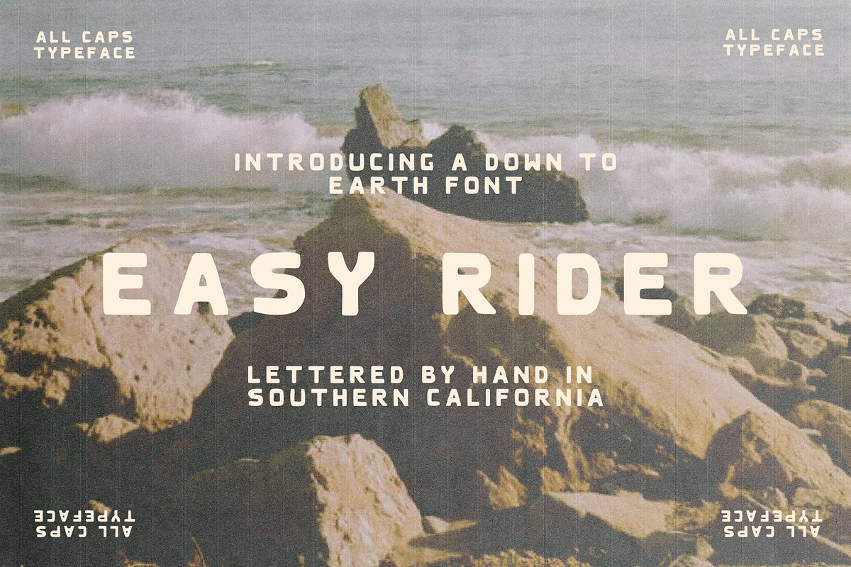 Easy Rider | Hand Drawn Sans Serif, a Sans Serif Font by ziggydotcom (Photo 1 of 5)