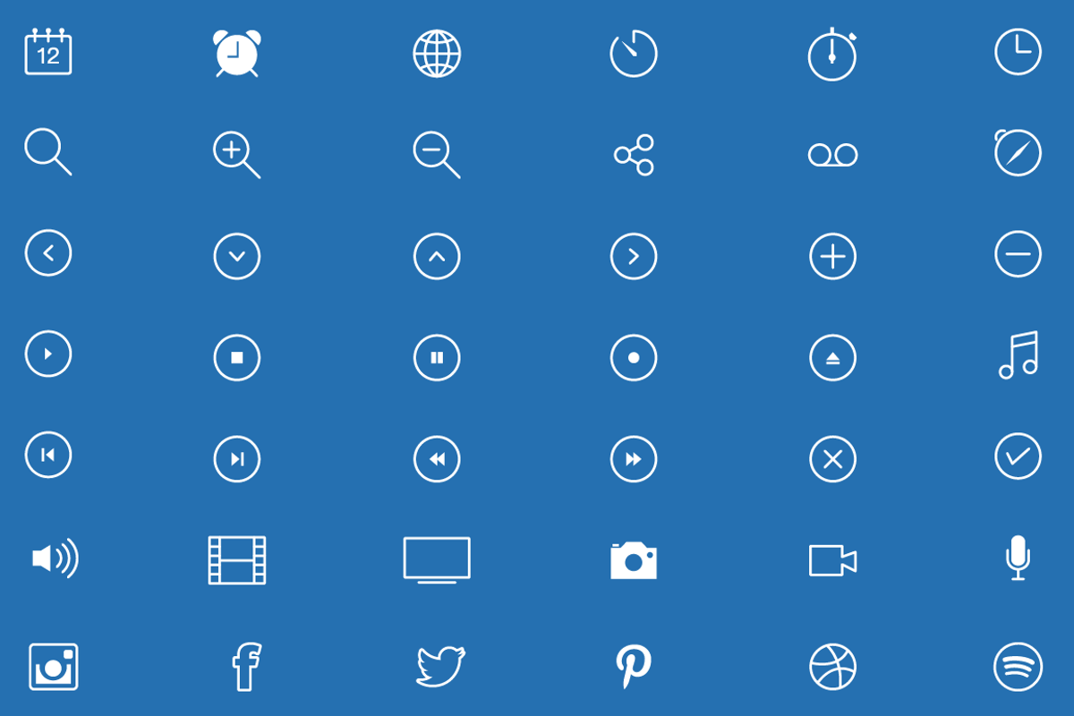 Linecons - iOS7 Style Stroke Icons, an Outline Icon by Claw Creative Co. (Photo 3 of 3)