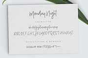 Monday Night Font, a Script Font by Angkalimabelas (Thumbnail 5 of 5)