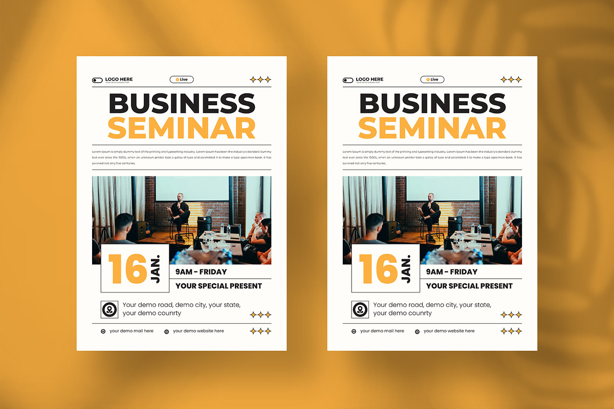 Business seminar flyer, a Flyer Template by Tanmoy Topu (Photo 4 of 6)