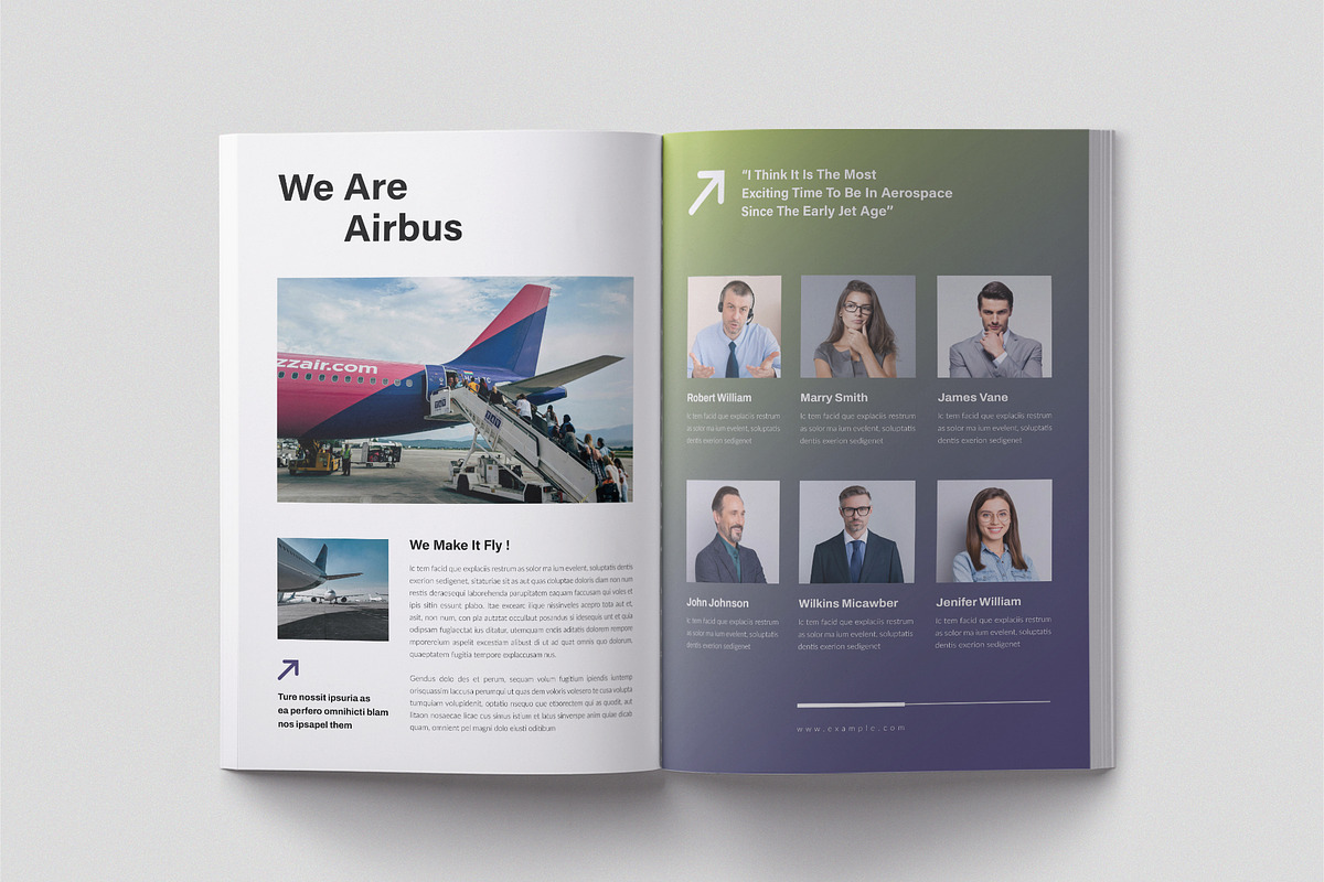Airbus Annual Report Template_CANVA, a Brochure Template by TemplateFolio-Shop (Photo 6 of 12)