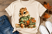 Whimsical Autumn Friends PNG, a Seasonal Illustration by CreationArt (Thumbnail 2 of 6)