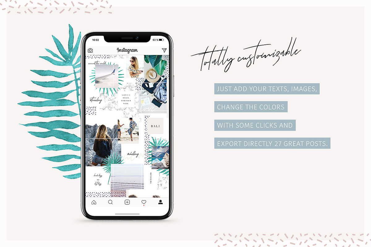 Charming Instagram Puzzle Template, a Social Media Template by AgataCreate (Photo 5 of 5)