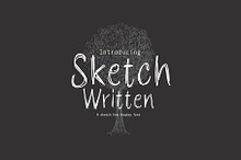 Sketch Written Display Font