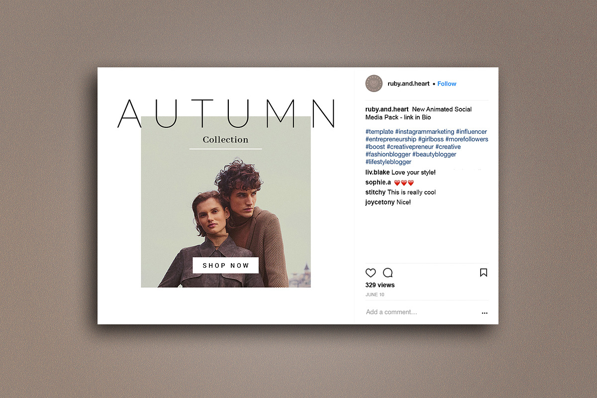 Animated Announcement Instagram Pack, a Social Media Template by Ruby&Heart Studio (Photo 4 of 7)