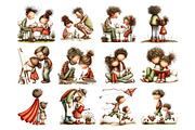 Father and Child Watercolor Clipart, a Person Illustration by Nicolle's Colorful Art (Thumbnail 5 of 6)