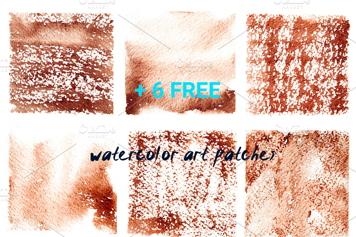 Watercolor art brushes for Photoshop, a Brush Add-On by Digithings (Photo 6 of 8)
