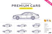 Premium Cars – Mercedes (Vector), an Illustration by Artzgeo (Thumbnail 1 of 3)
