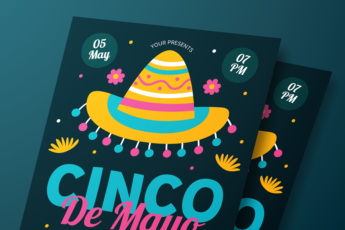Cinco De Mayo Flyer Set, a Flyer Template by Annora Studio (Photo 3 of 6)
