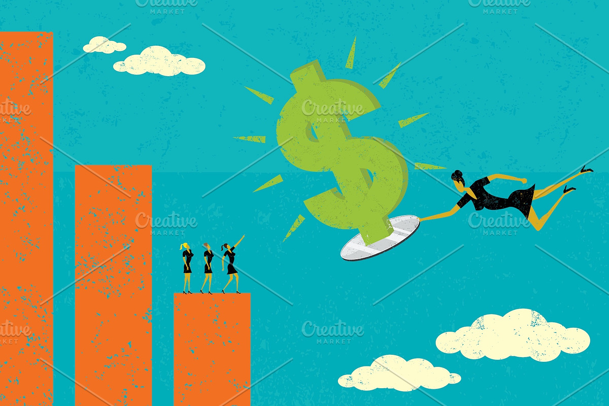 Business Concepts Bundle 07 Women, a Person Illustration by retrorocket (Photo 14 of 16)