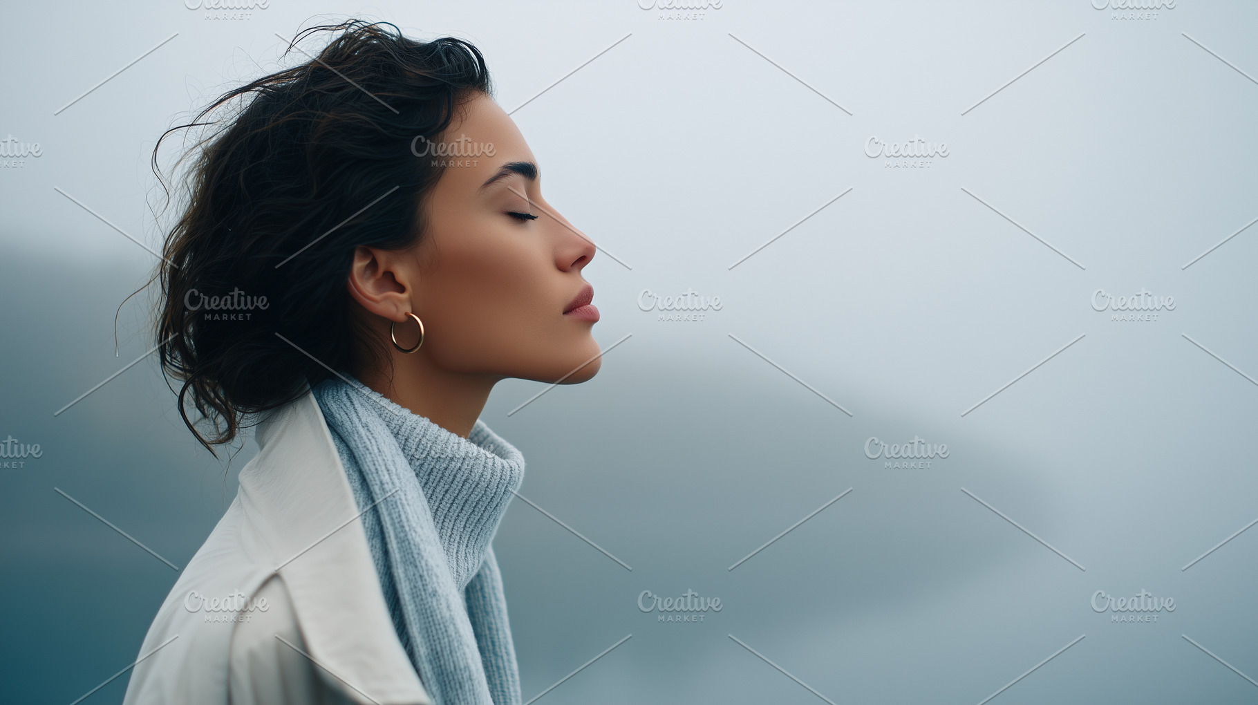 Serene profile portrait of a woman, a Person Photo by MistyDay