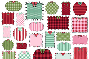 Christmas Doodle Frames PNG SVG