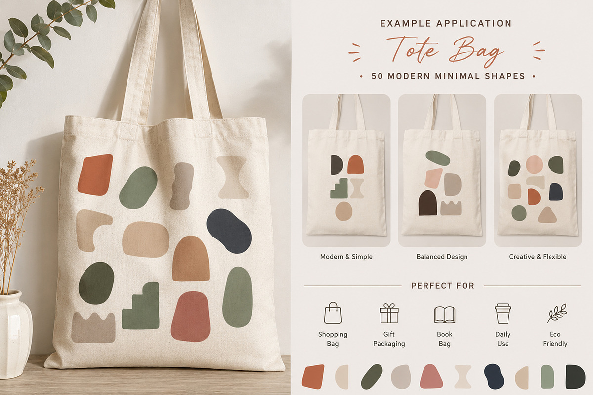 50 Modern Minimal Shapes, an Object Graphic by Jiwstudio (Photo 3 of 4)