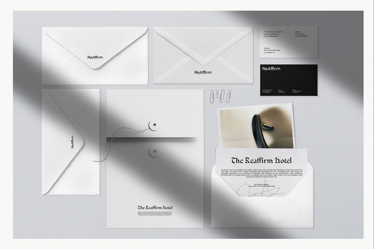 Fashion Envelope Mockup Kit, a Mockup by ReAffirm (Photo 7 of 8)
