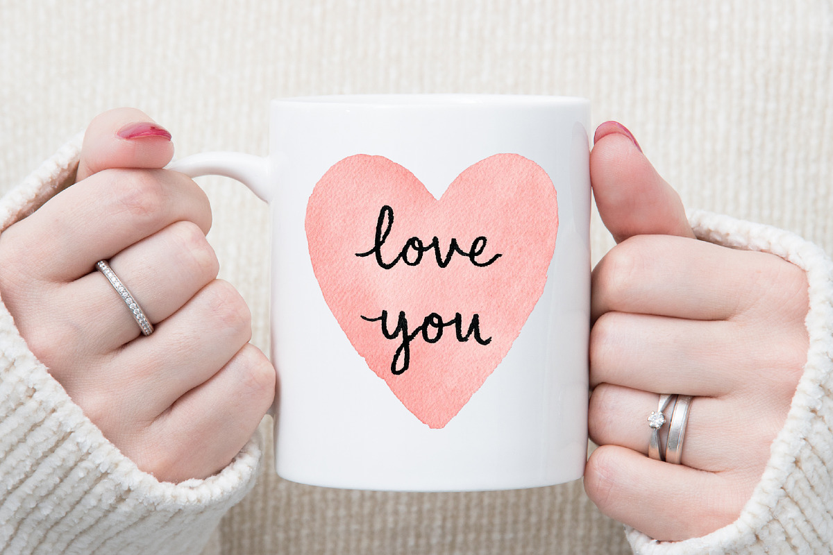 Watercolor Heart to Heart Valentine', an Illustration by Sublimation Artist (Photo 5 of 6)