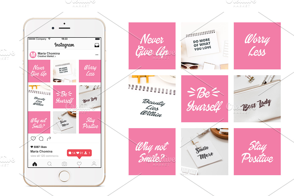 25 Feminine Mockups, a Print Template by My Squared Style (Photo 2 of 4)