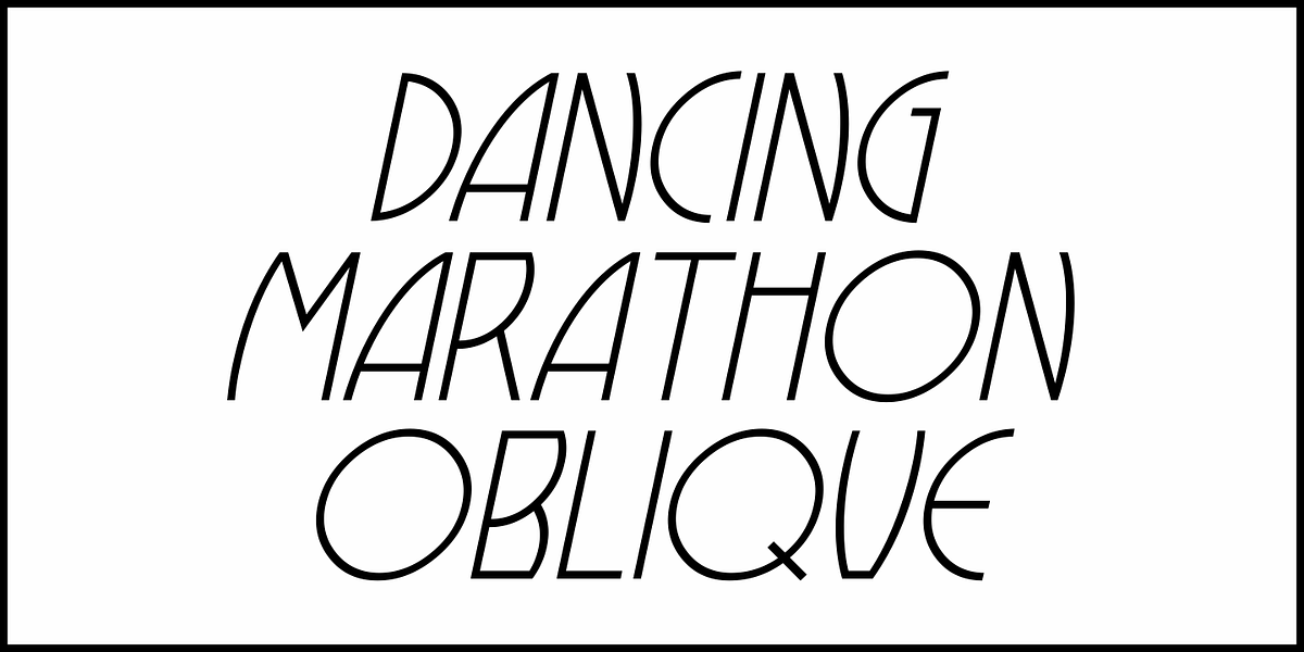 Dancing Marathon JNL, a Font by Jeff Levine Fonts (Photo 4 of 5)