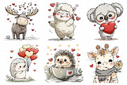 Alentine Whimsical Animals Set, an Illustration by Daily.Designs (Thumbnail 5 of 7)