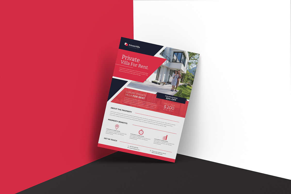 Private Villa Real Estate Flyer, a Flyer Template by creative-mint (Photo 7 of 10)