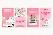 Pink Blogger Instagram Stories Canva, a Social Media Template by Crevo Studio (Thumbnail 7 of 8)