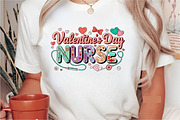 Valentine's Day Nurse Sublimation, an Illustration by Designking (Thumbnail 2 of 6)