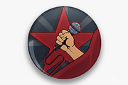 Fist gripping a microphone vector, a Decorative Illustration by zyxroun shop (Thumbnail 2 of 3)