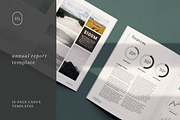 Minimal Annual Report Template Canva, a Brochure Template by frommakertomaker (Thumbnail 1 of 9)
