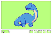 Cute Brontosaurus Cartoon, an Animal Illustration by Artstorystudio (Thumbnail 2 of 3)