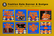 Yellow 70s Style Fashion Sale Banner, an UI Kit Template by graphicook (Thumbnail 1 of 5)